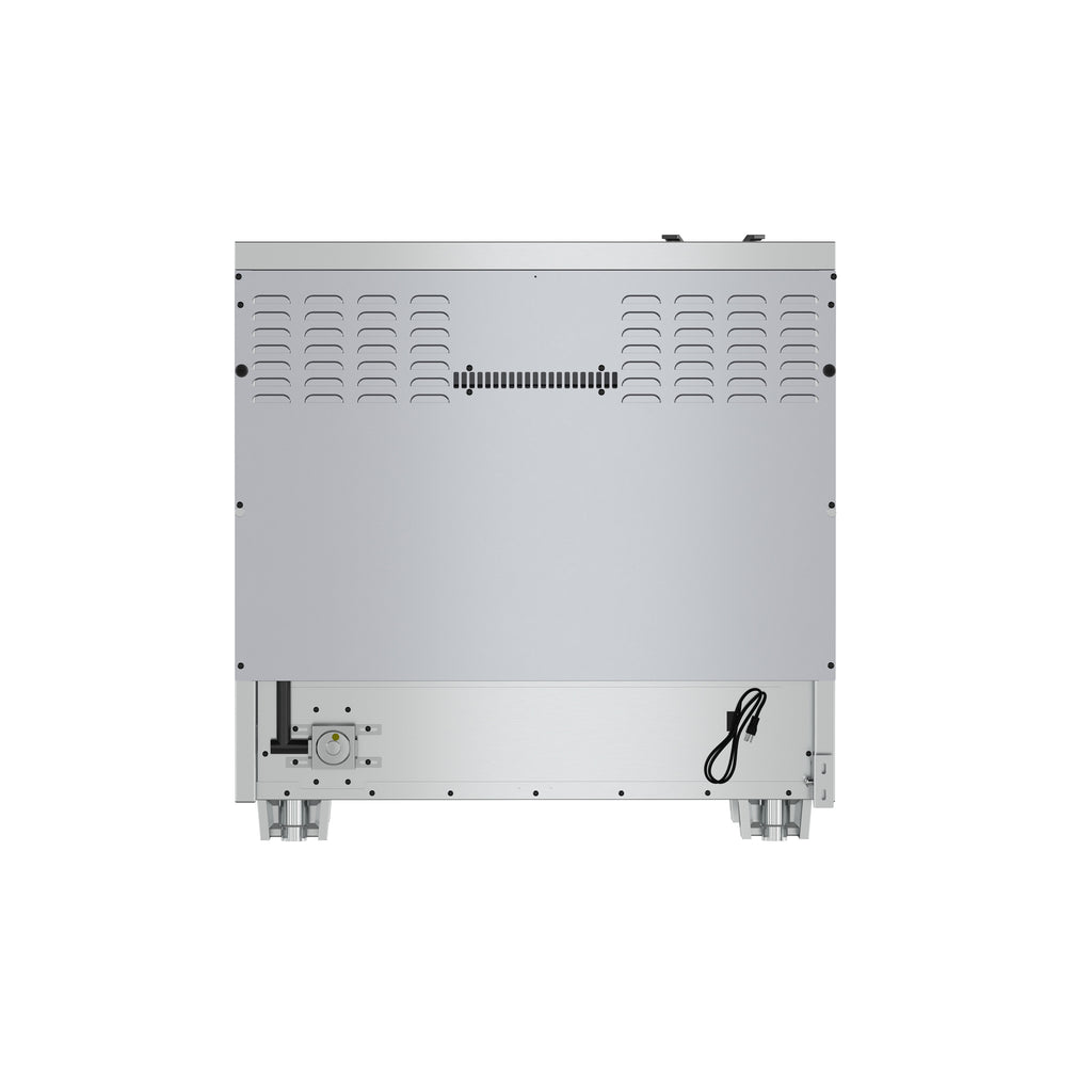 Forno Capriasca 36-Inch Gas Range, Stainless Steel, 6 Brass Burners, 120,000 BTU, Convection Oven, Energy Efficient