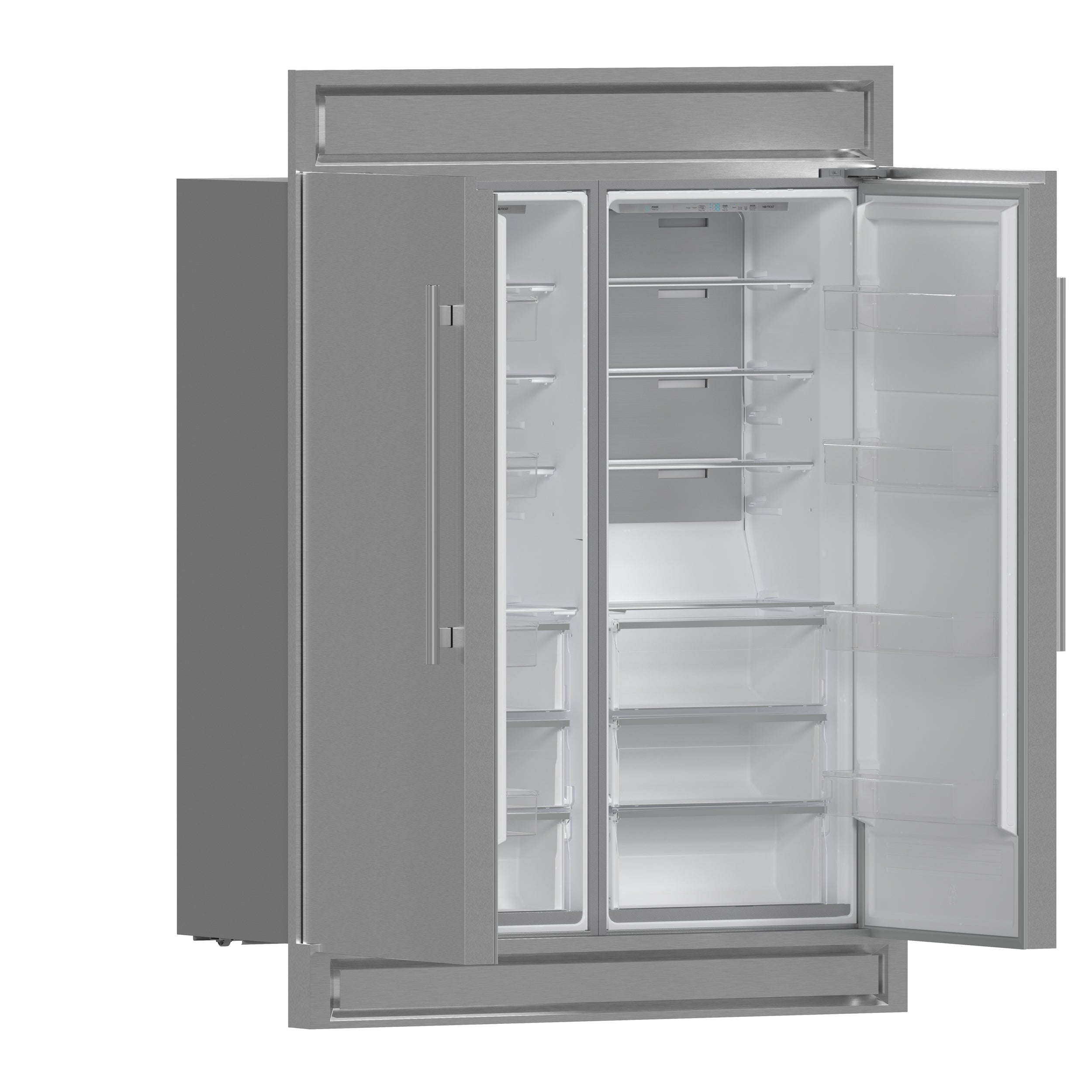 Forno Maderno 2-28-Inch Wide Convertible Refrigerator/Freezer, Decorative Trim, 27.2 cu.ft, 84-Inch High, ENERGY STAR Certified