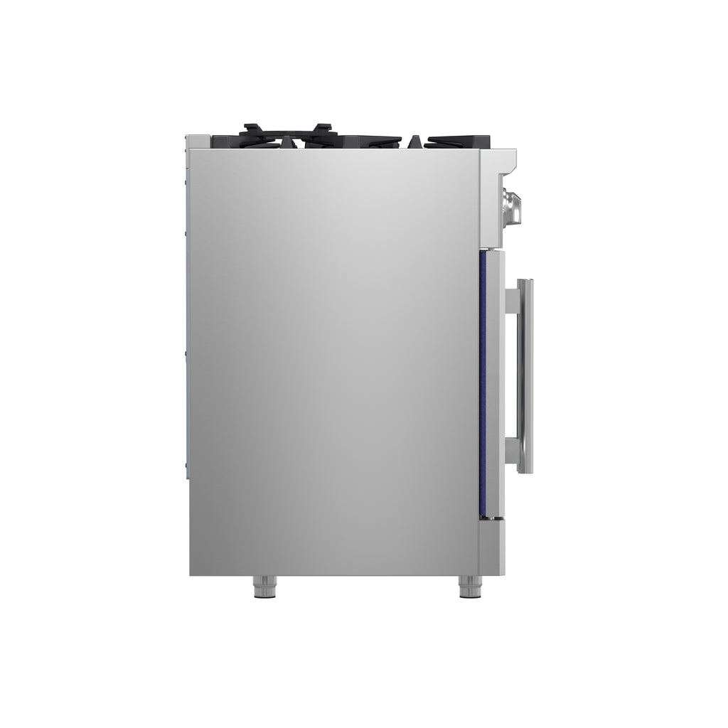 Forno Massimo 30-Inch Freestanding French Door Gas Range, 4 Burners, Convection Oven, Energy Efficient
