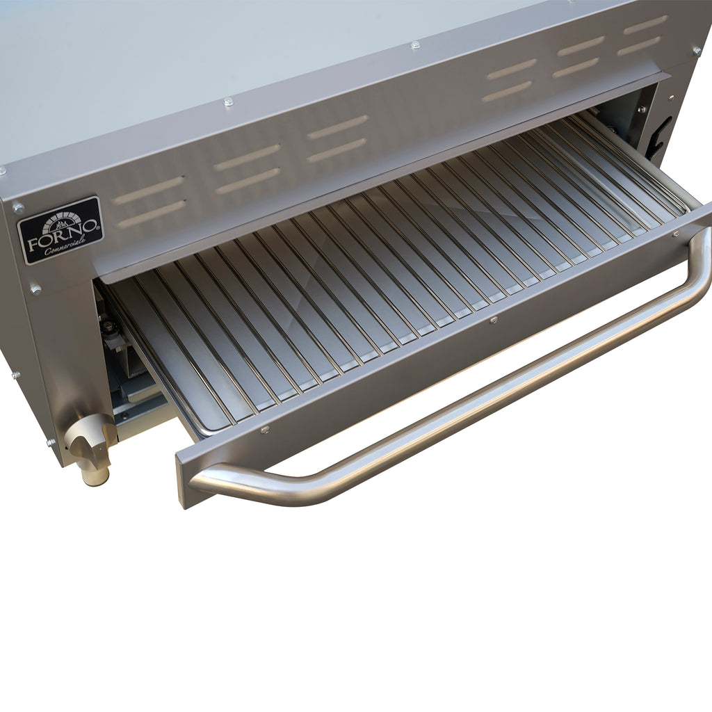 Forno Commerciale Gas Salamander, 35 000 BTU, Infrared Broiler, Adjustable Rack, LP convertible.