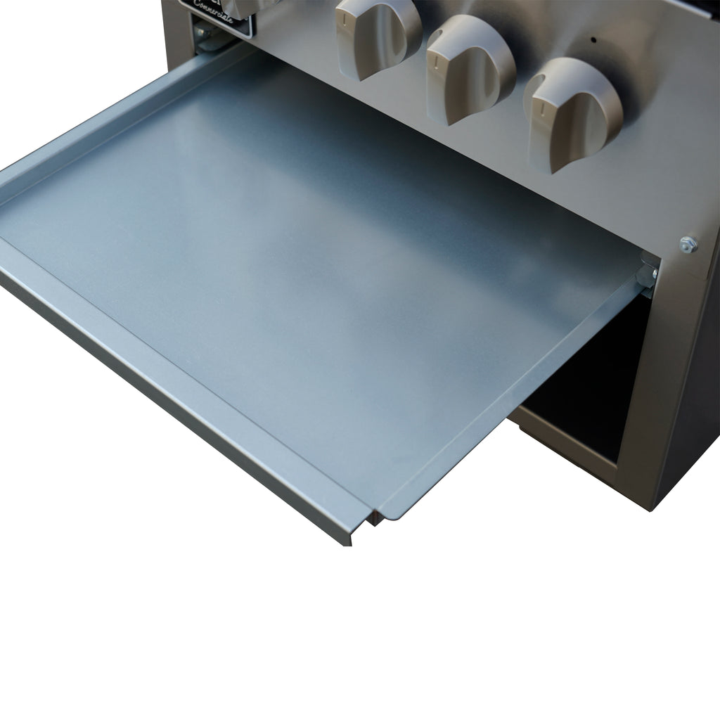 Forno Commerciale gas stock pot range, 2 powerful 3-ring burners, 160,000 BTU, durable stainless steel, heavy-duty cast iron grates