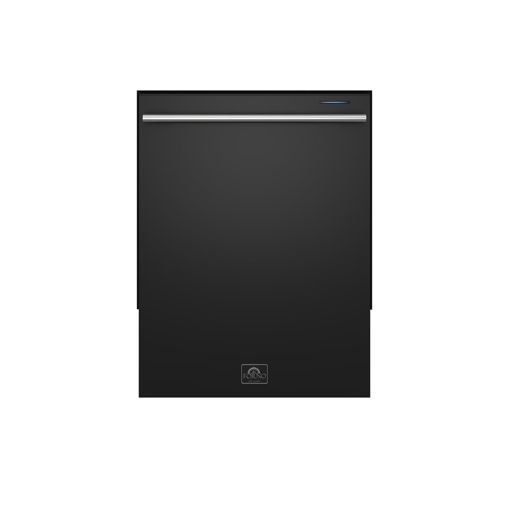 Forno Pozzo 24-Inch Built-In Tall Tub Top Control Dishwasher, Black, 49 dBA, Soil-Sensing Capable, ENERGY STAR