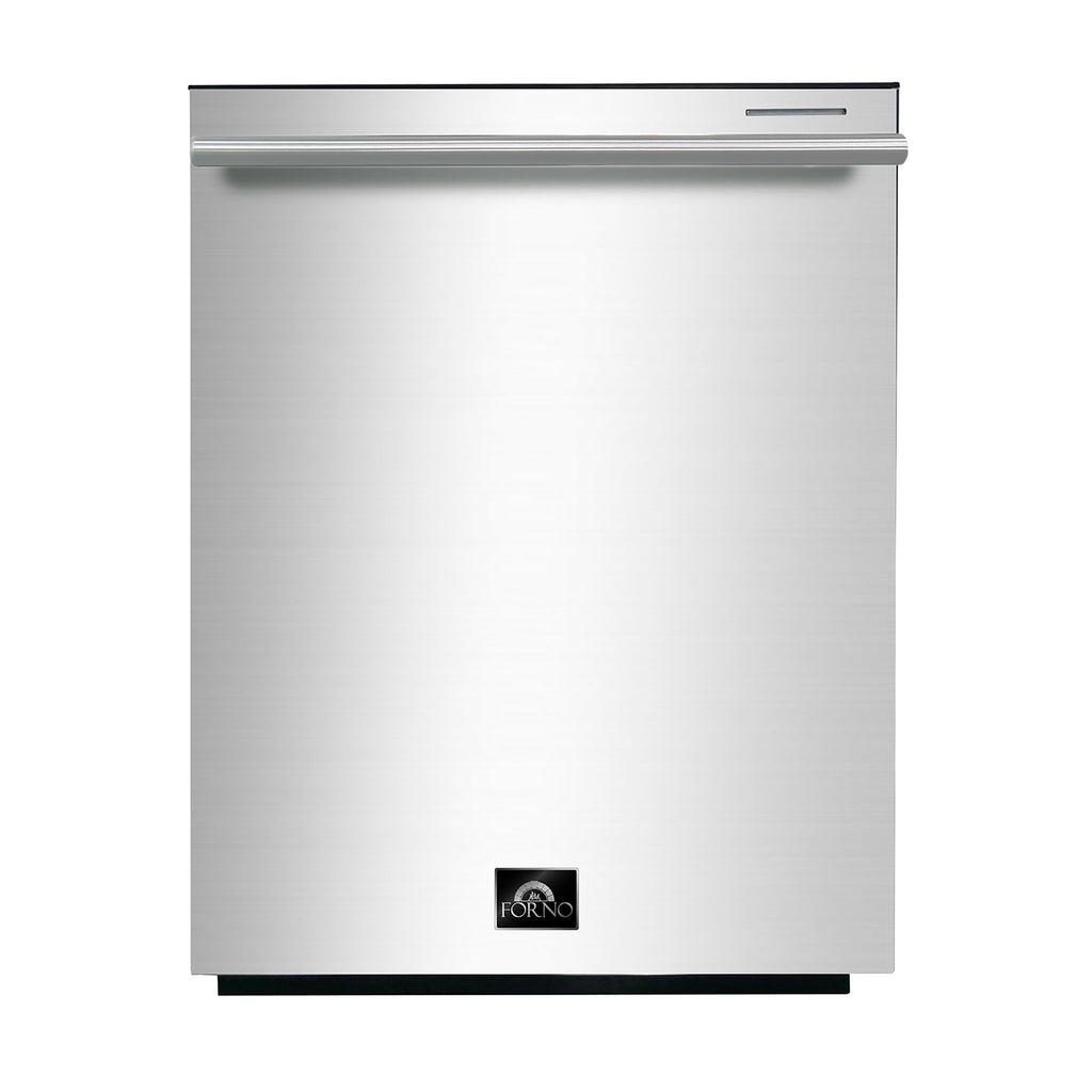 FORNO Premium 3-Piece Kitchen Bundle - Galiano 36" Dual Fuel Range, 36" French Door Refrigerator, 24" Built-In Dishwasher - FBDL-004-02CAUS
