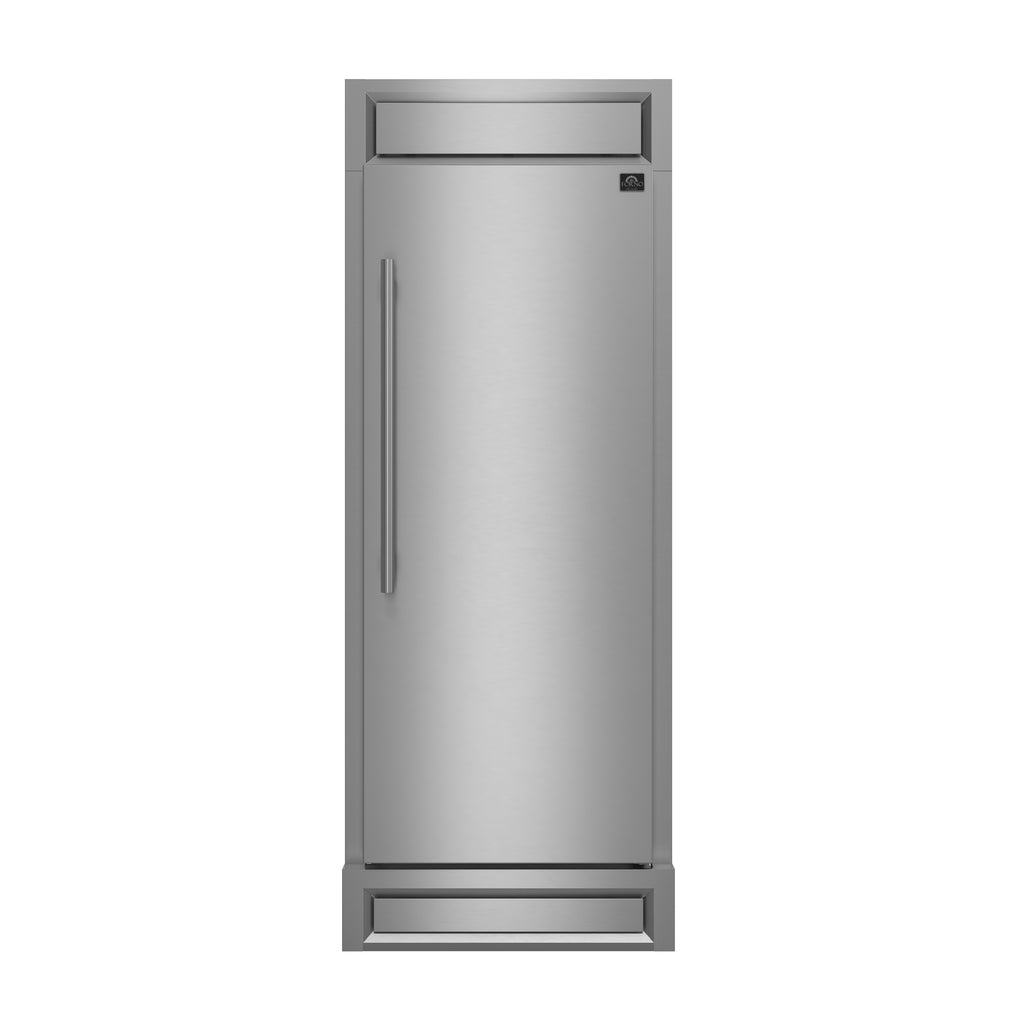 Forno Maderno 28-Inch Built-In Convertible Refrigerator, 13.6 cu.ft, Right Swing, Decorative Grill, ENERGY STAR Certified