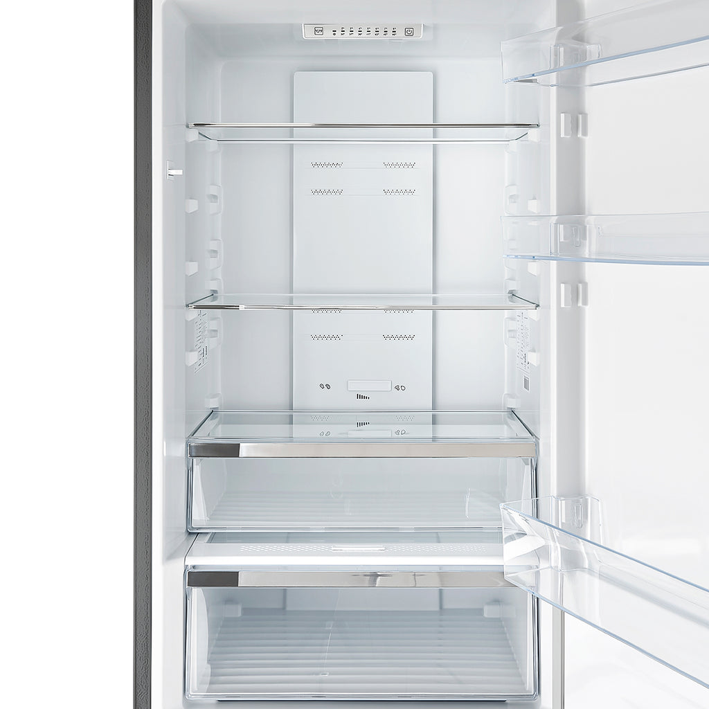 Forno Guardia 24-Inch Bottom Freezer Refrigerator, Right Swing, 10.8 cu.ft, ENERGY STAR Certified