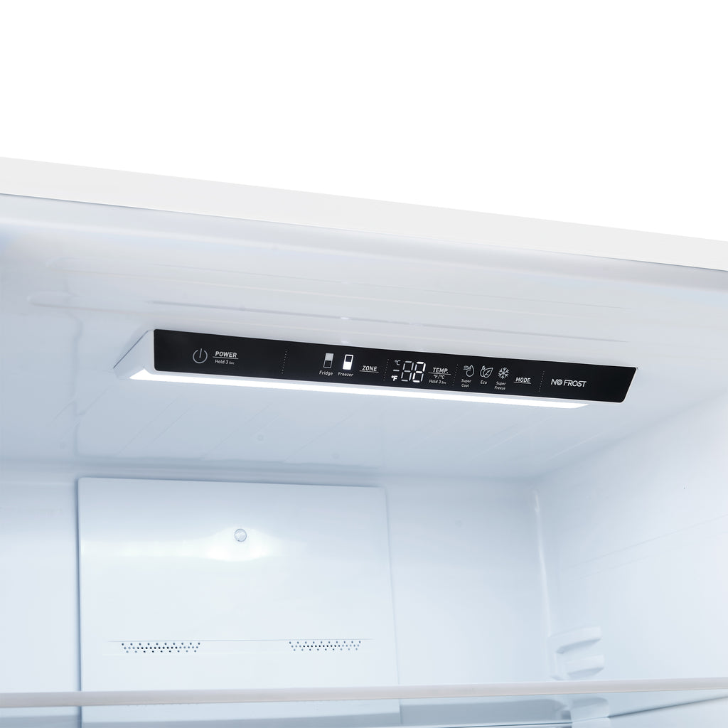 Forno Milano 2-Piece 62-Inch Freestanding Dual Bottom Freezer Refrigerator, White – 34.4 cu.ft, Touch Control, Ice Maker