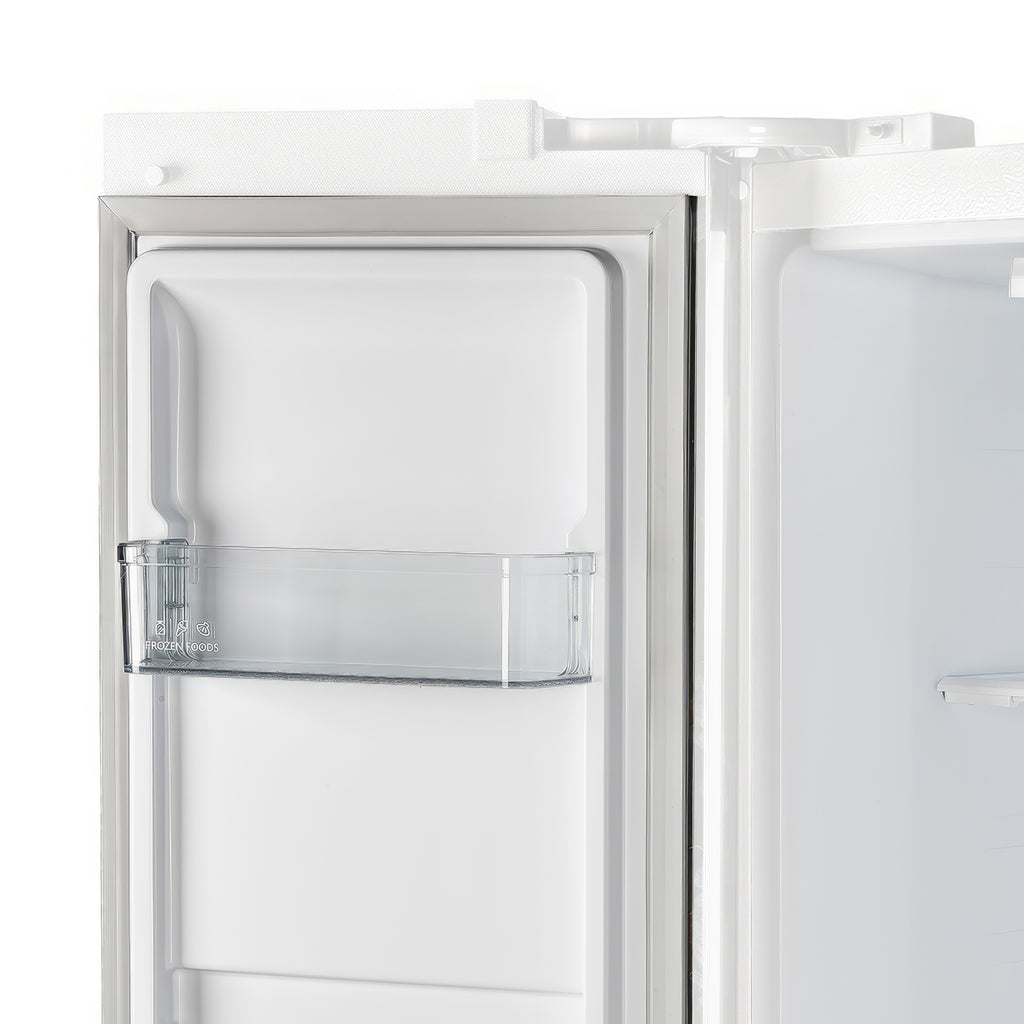 Forno Salerno Espresso 33-Inch White Side-by-Side Refrigerator, 15.6 Cu. Ft., Energy-Efficient, No Frost, Modern Design