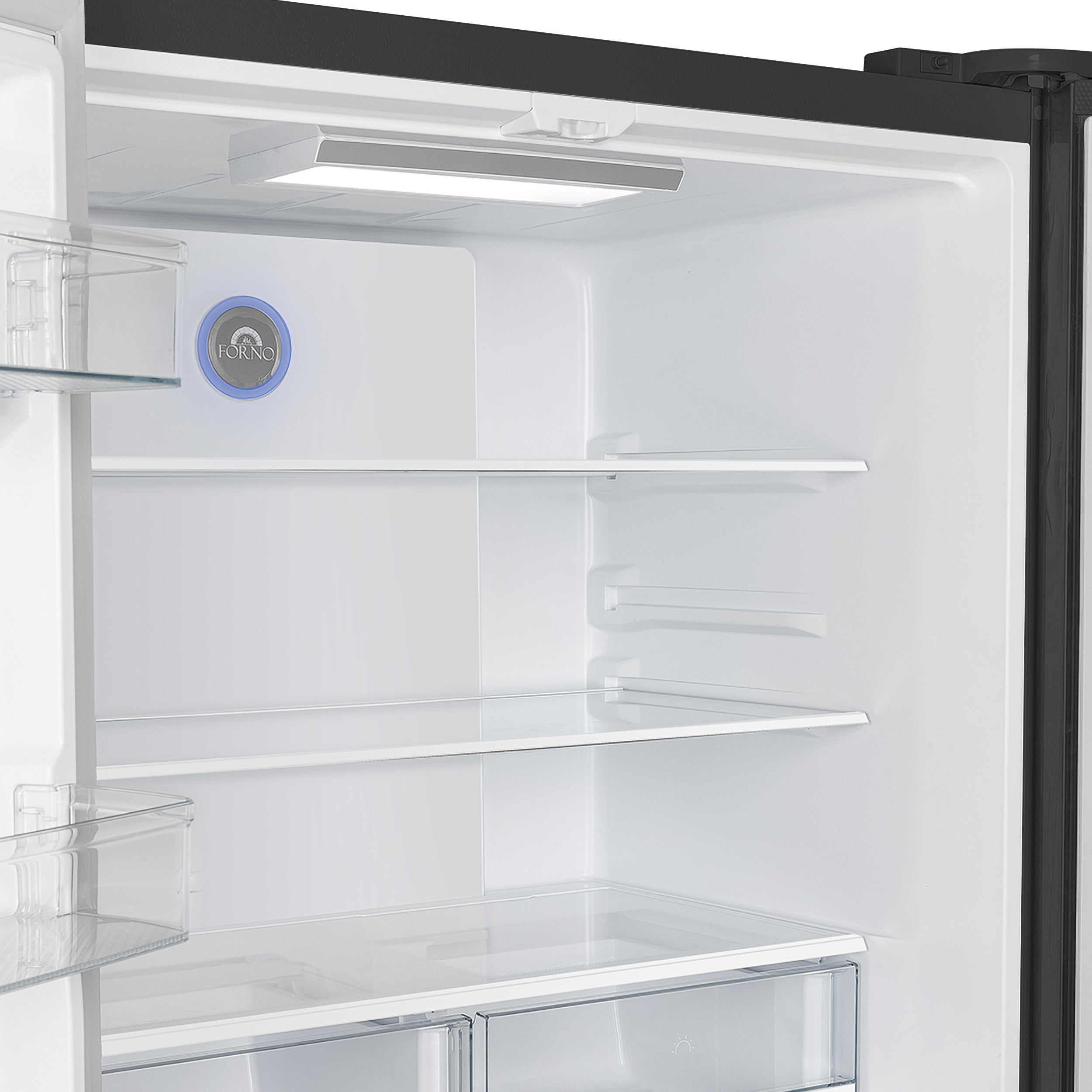 Forno Moena Espresso 36-Inch Black French Door Refrigerator, 19.2 Cu. Ft., Frost-Free, Automatic Ice Maker, ENERGY STAR Certified