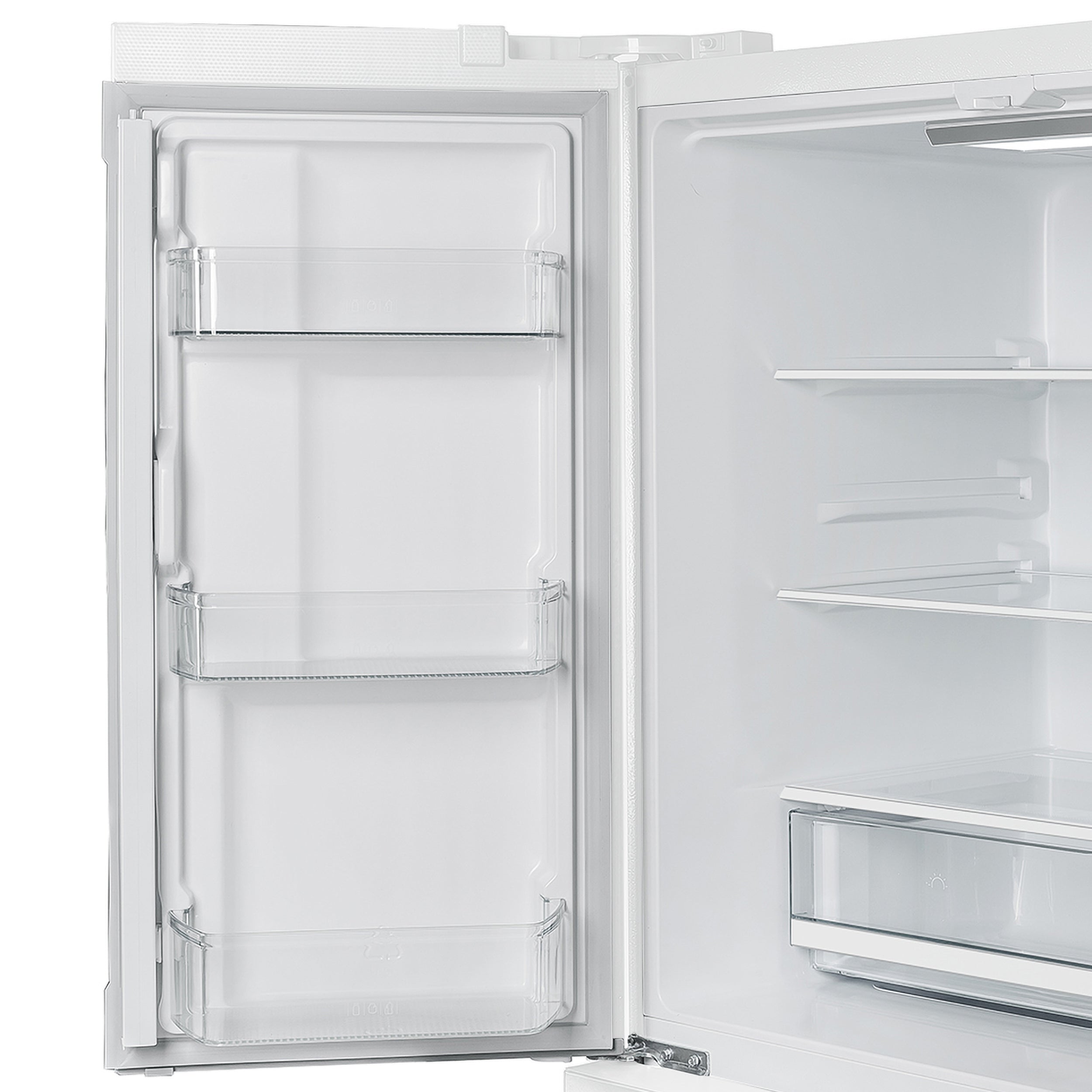 FORNO Premium 2 Pieces Kitchen Bundle - Leonardo Espresso 30-Inch White Electric Range, Moena Espresso 36-Inch White French Door Refrigerator