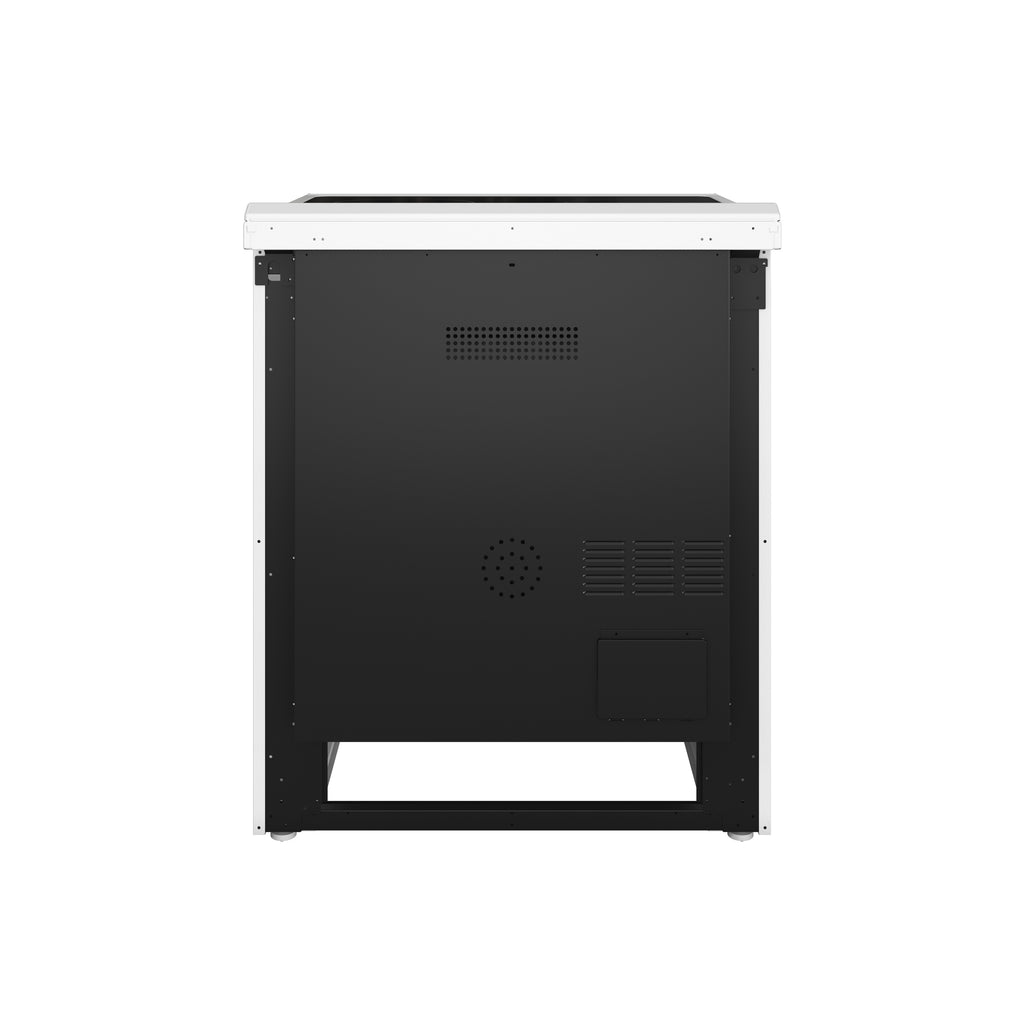 Forno 2-Piece Appliance Package - 30-Inch Electric Range and 30-Inch Refrigerator in White with Stainless Steel Handle (FBDL-003-11US)