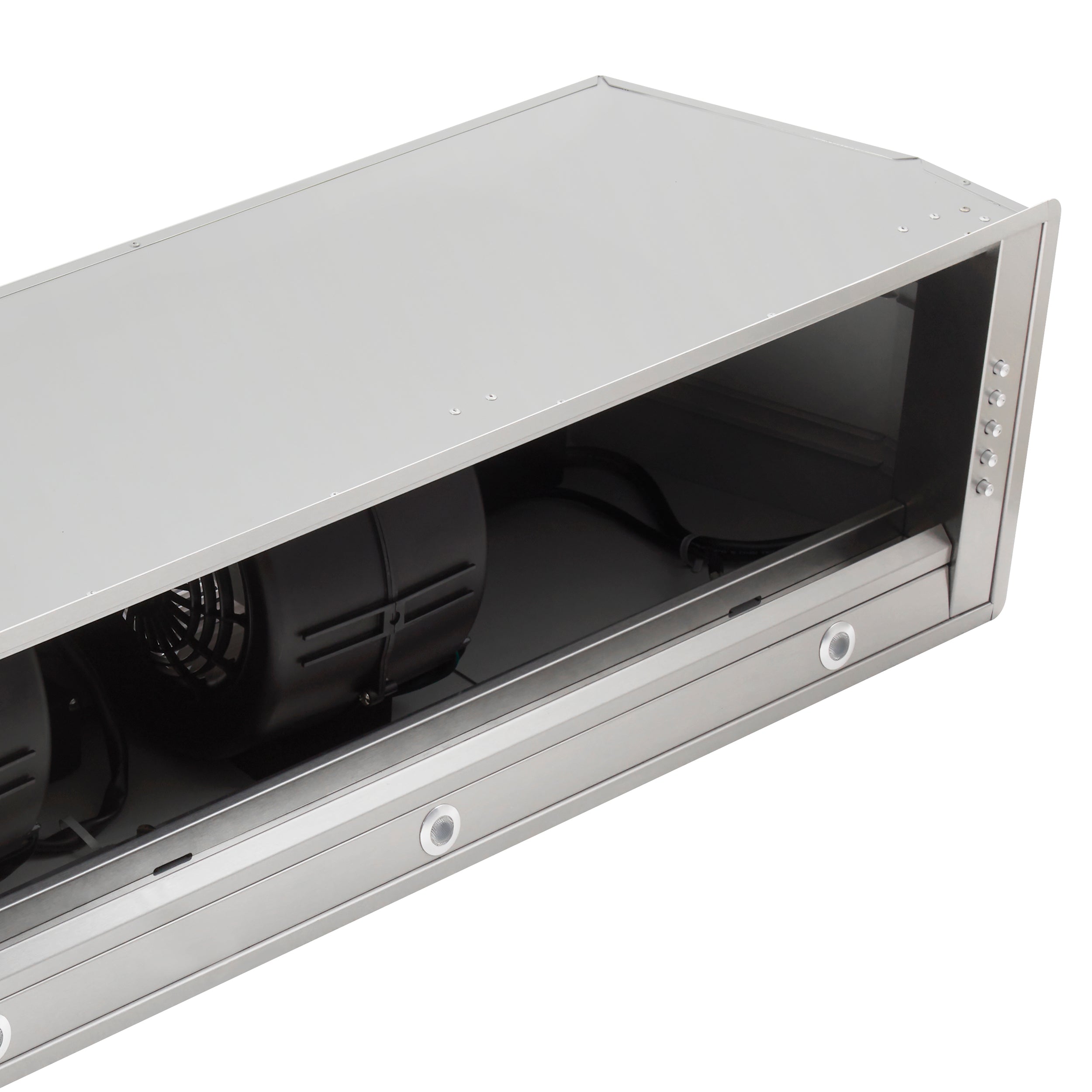 Forno Frassanito 60-Inch Recessed Range Hood, Stainless Steel Baffle Filters, LED Lighting