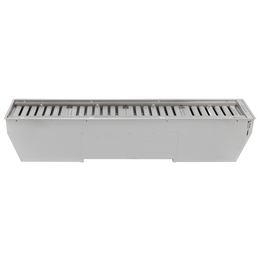 Forno Frassanito 60-Inch Recessed Range Hood, Stainless Steel Baffle Filters, LED Lighting