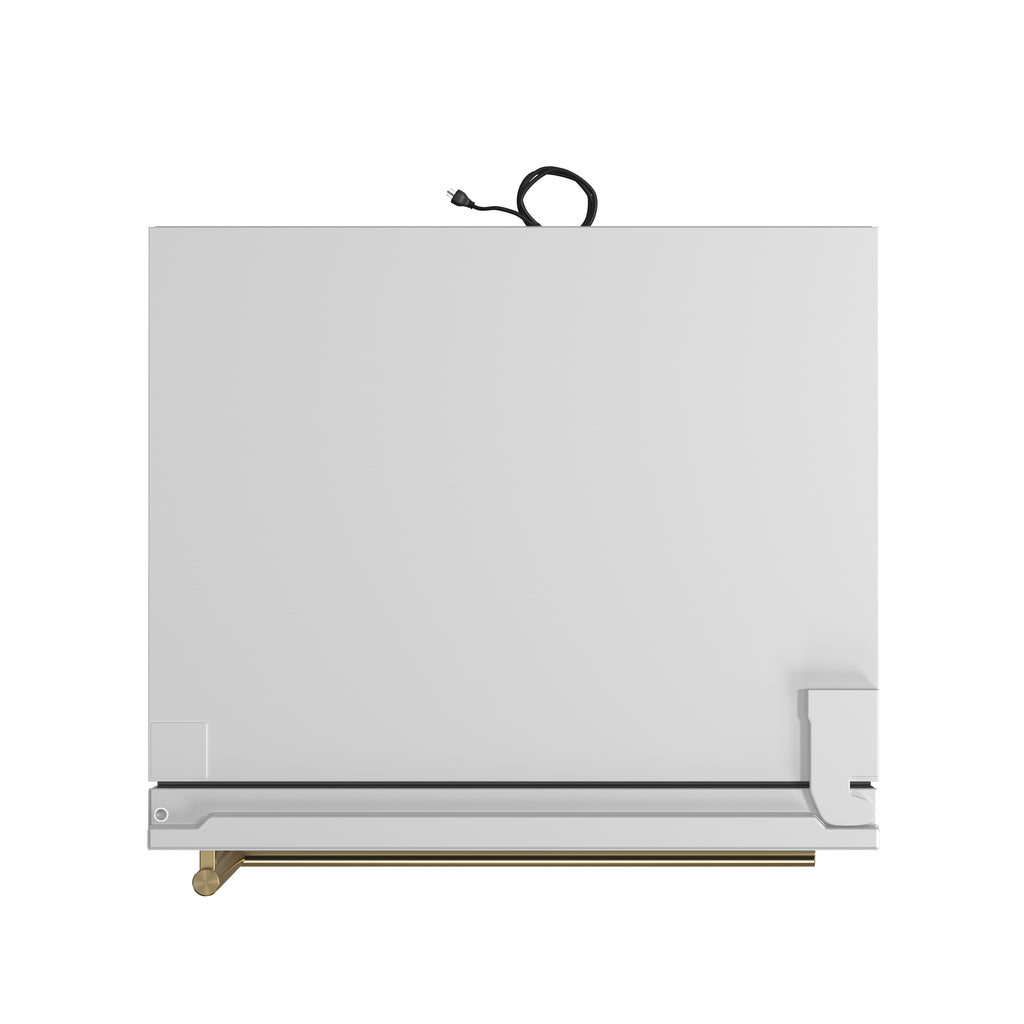 Forno Milano 2-Piece 62-Inch Freestanding Dual Bottom Freezer Refrigerator, White – 34.4 cu.ft, Touch Control, Ice Maker