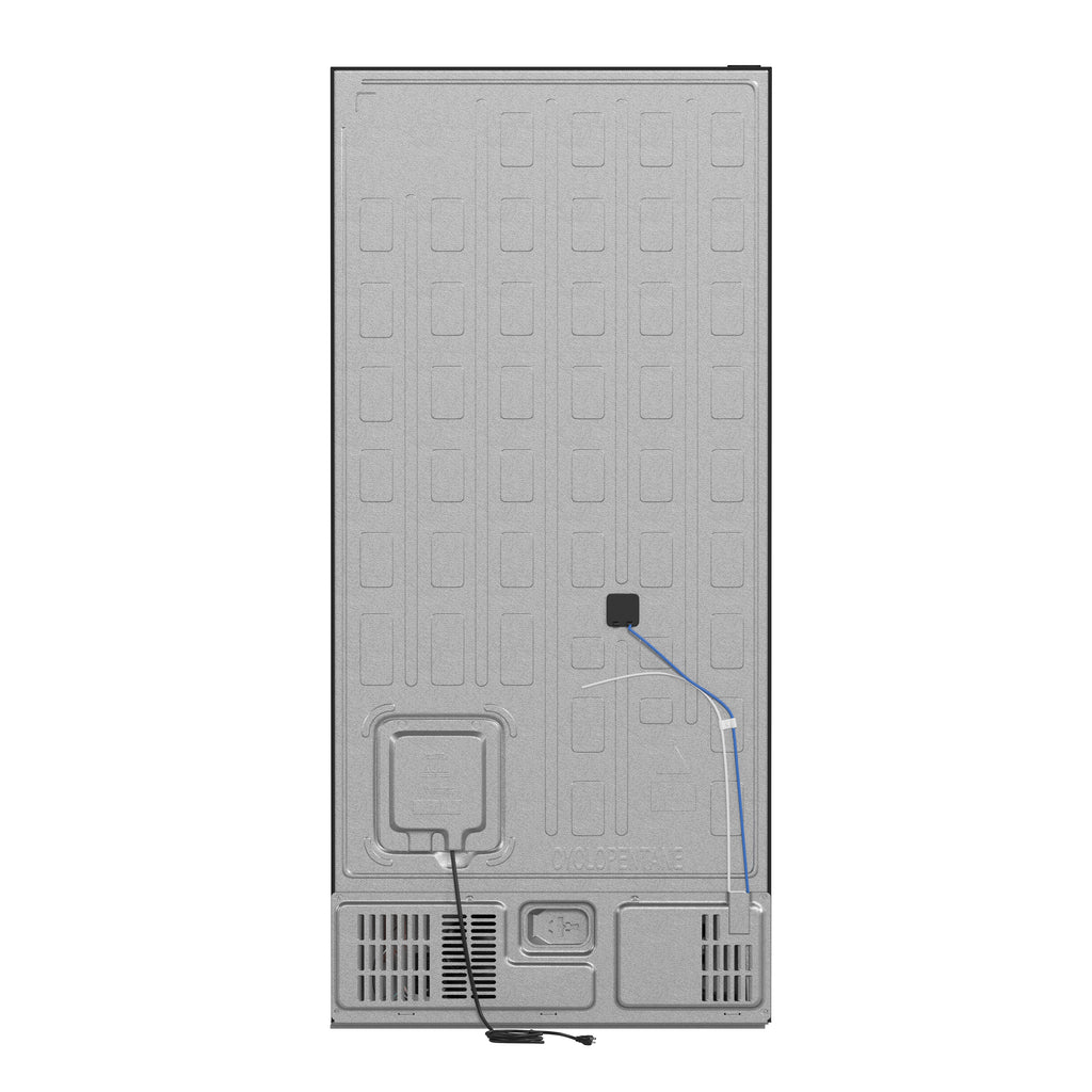 Forno Milano 2-Piece 62-Inch Freestanding Dual Bottom Freezer Refrigerator in Black – 34.4 cu.ft, Touch Control, Ice Maker