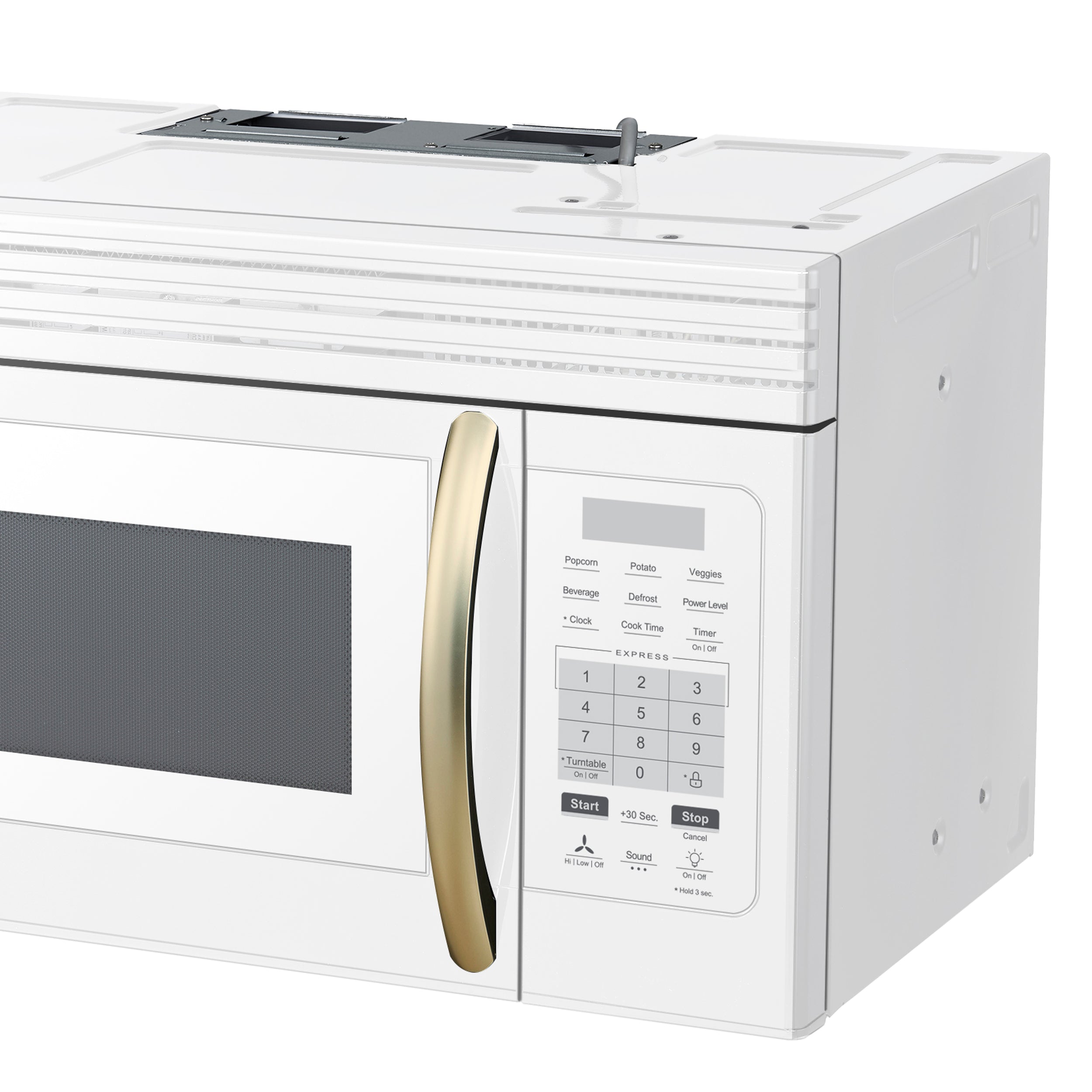Forno Scalo 30-Inch Over the Range Microwave, White – 1.6 cu.ft, 300 CFM Vent, Touch Control, LED Light