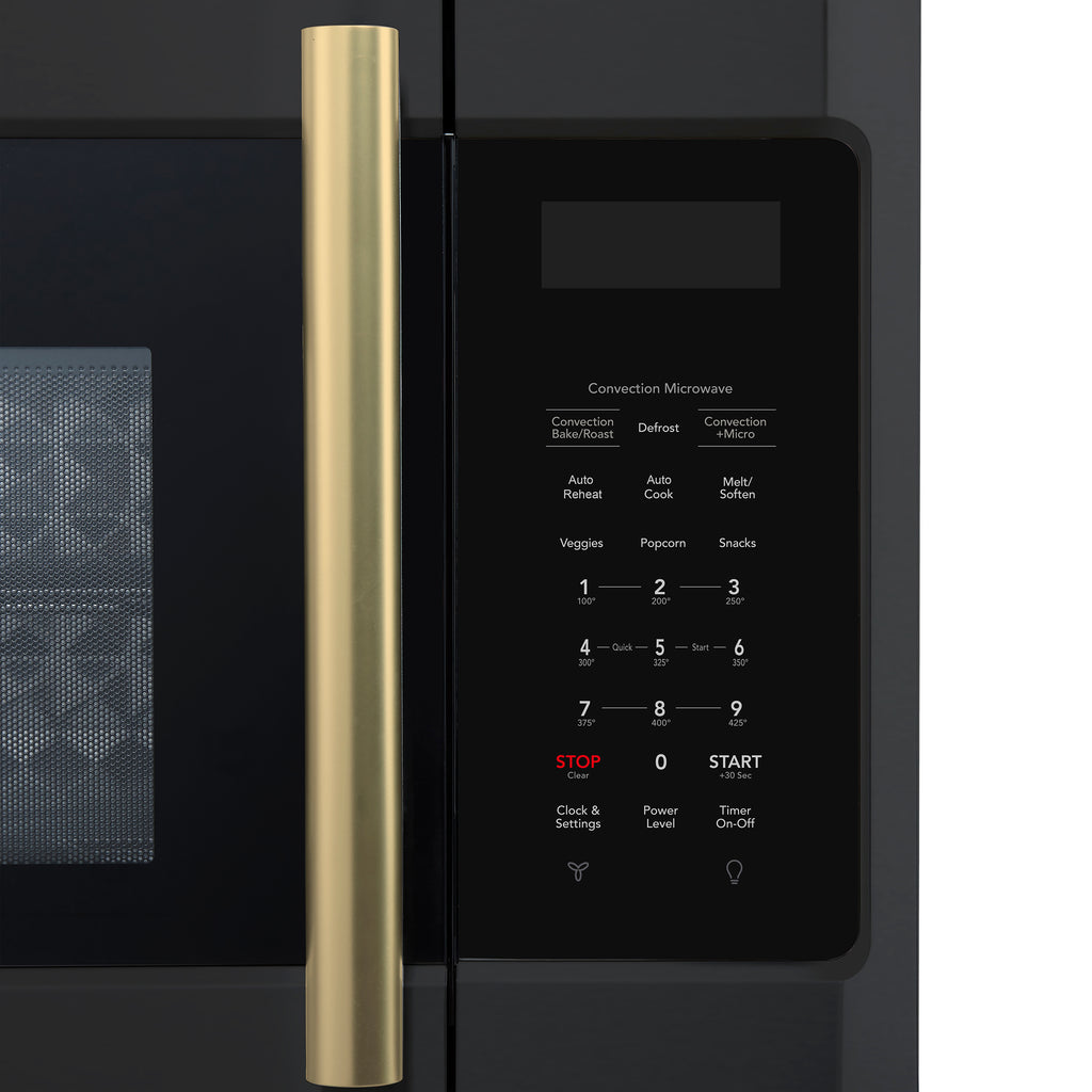 Forno Fornace 30-Inch Over the Range Convection Microwave, Black – 1.5 cu.ft, 300 CFM Vent, Touch Control, LED Light