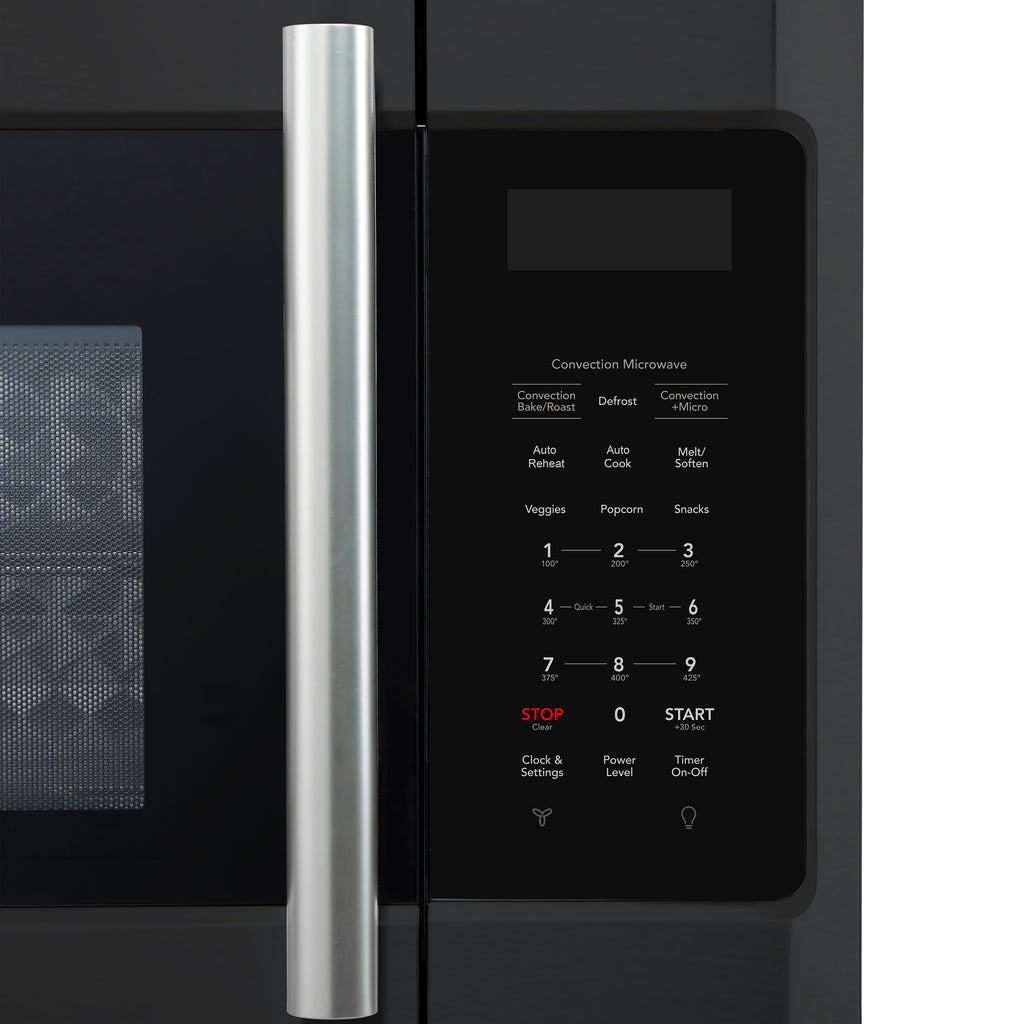 Forno Fornace 30-Inch Over the Range Convection Microwave, Black – 1.5 cu.ft, 300 CFM Vent, Touch Control, LED Light