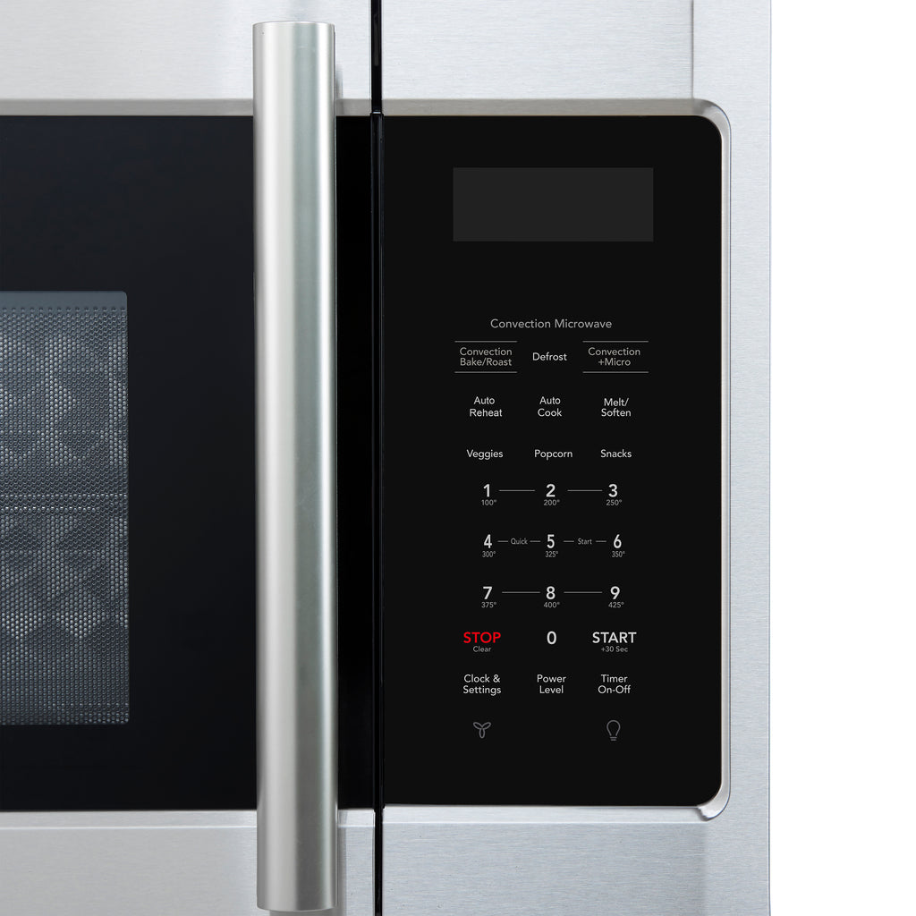 Forno Fornace 30-Inch Over the Range Convection Microwave, Stainless Steel – 1.5 cu.ft, 300 CFM Vent, Touch Control, LED Light