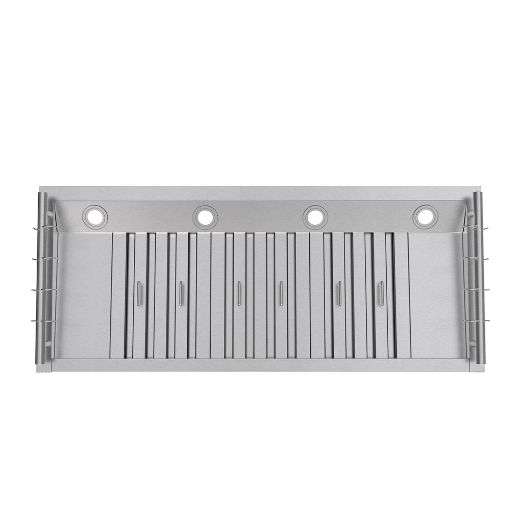 Forno Venezia 48 Inch Wall-Mounted Range Hood with Touch Controls and Baffle Filters