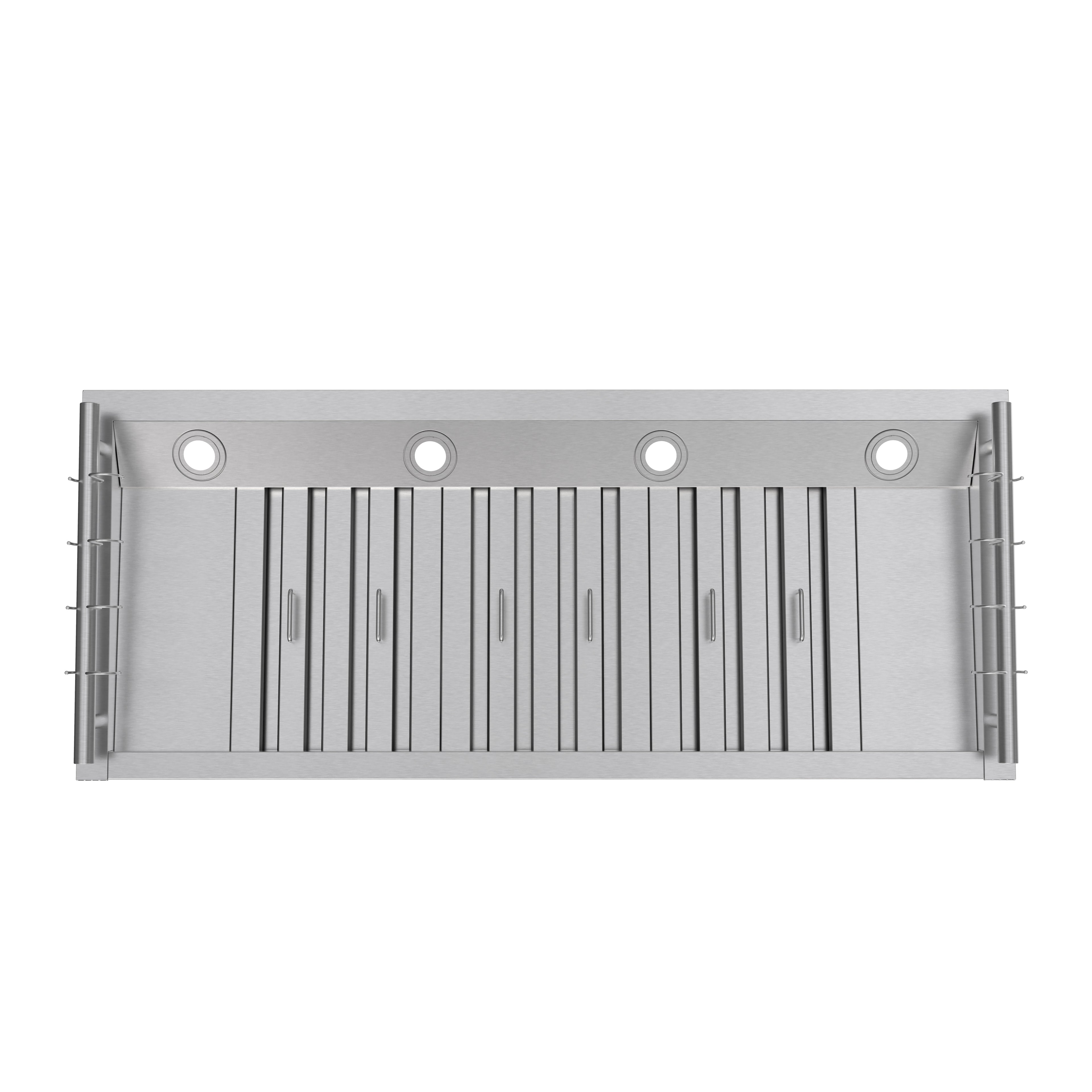 Forno Venezia 48 Inch Wall-Mounted Range Hood with Touch Controls and Baffle Filters