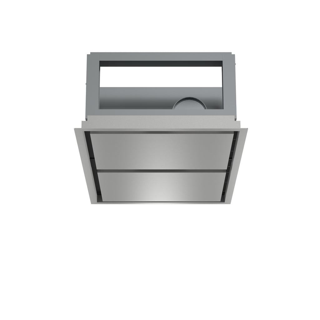 FORNO Arezzo 44-Inch Recessed Ceiling Range Hood, Dual Motors, 1200 CFM, Hybrid Filters, Remote Control