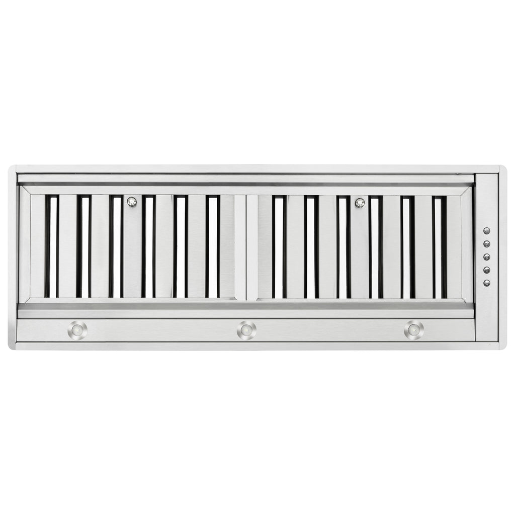 Forno Frassanito 30-Inch Insert Range Hood, 450 CFM, Stainless Steel Baffle Filters, LED Lighting