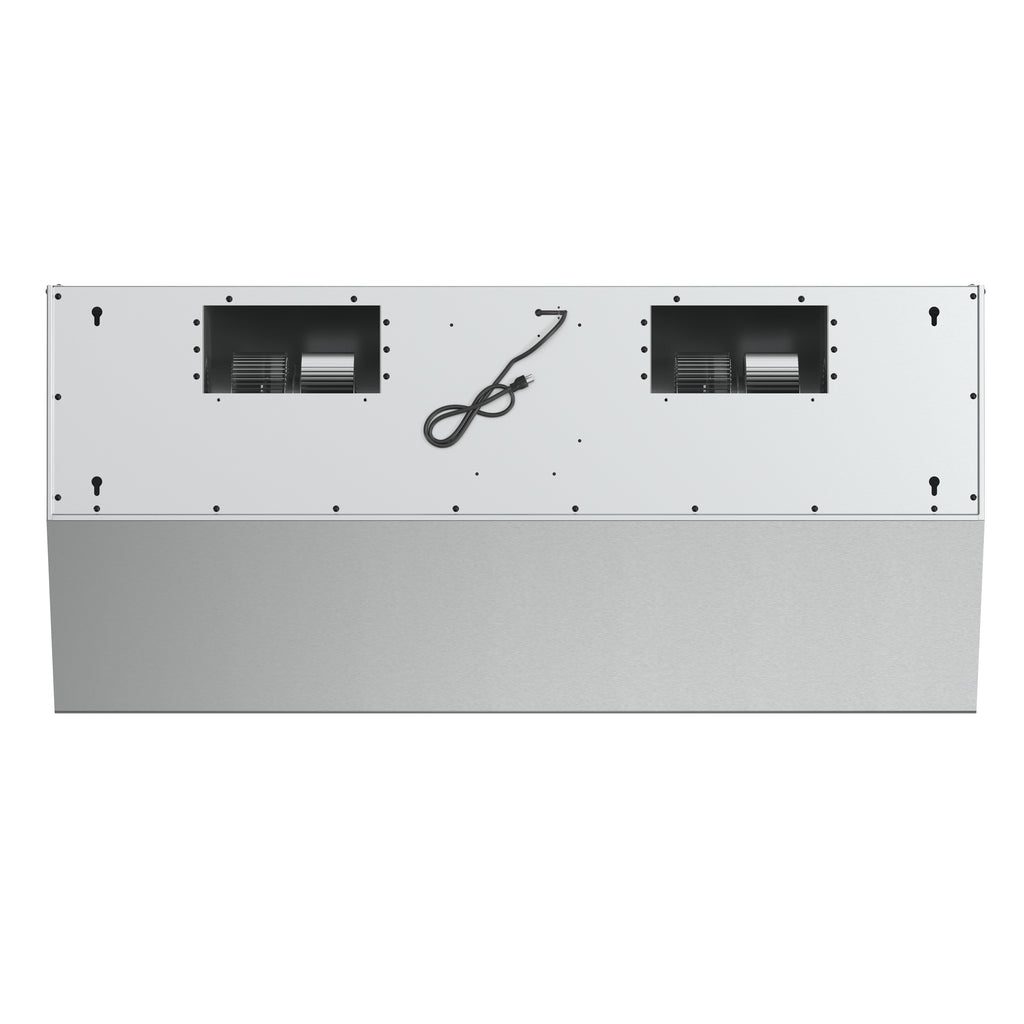 Forno Palazzo 48-Inch Wall Mounted Range Hood, Stainless Steel, Heavy Duty Baffle Filters, Remote Control