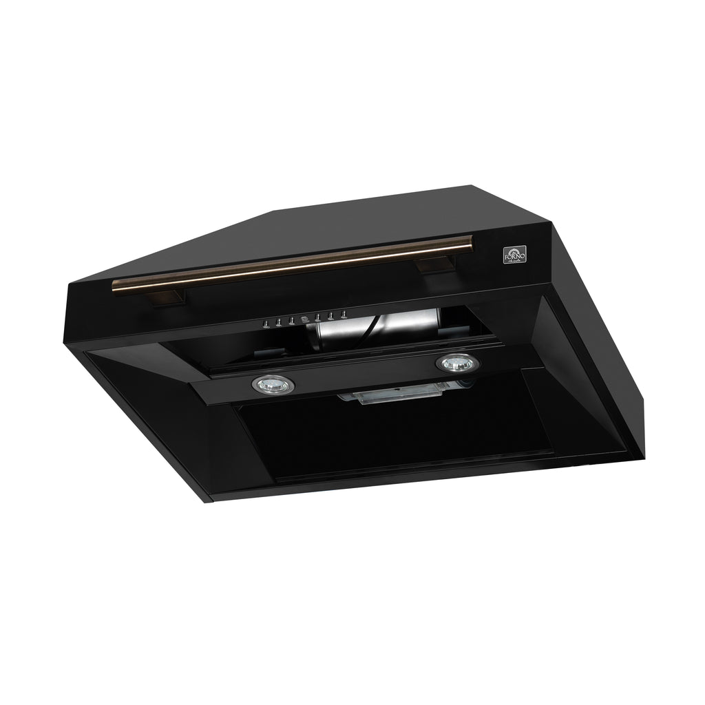 Forno Aria 30 Inch Wall-Mounted Range Hood in Black