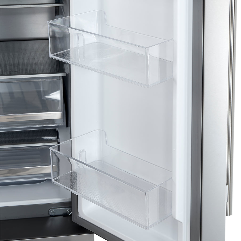 Forno Aosta 36-Inch French Door Refrigerator, Stainless Steel, 22.4 cu.ft, External Water Dispenser, Automatic Ice Maker, ENERGY STAR Certified