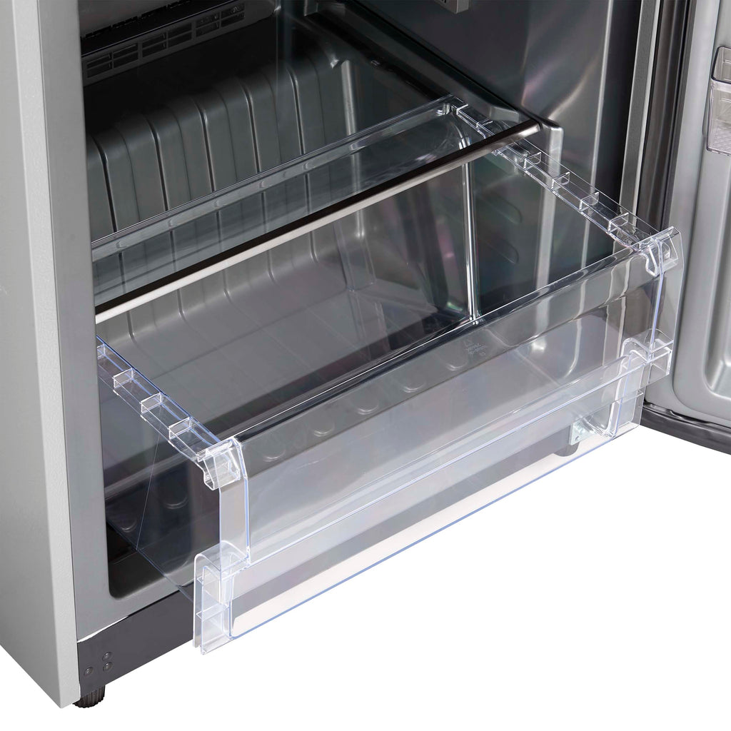 Forno Fortezza 28 Inch Right-Swing Convertible Refrigerator/Freezer, Stainless Steel, Total No Frost