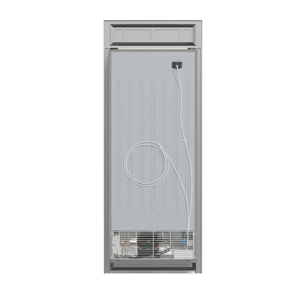 Forno Fortezza 32 Inch Left-Swing Freezer with Trim Kit, Stainless Steel, with Automatic Ice Maker