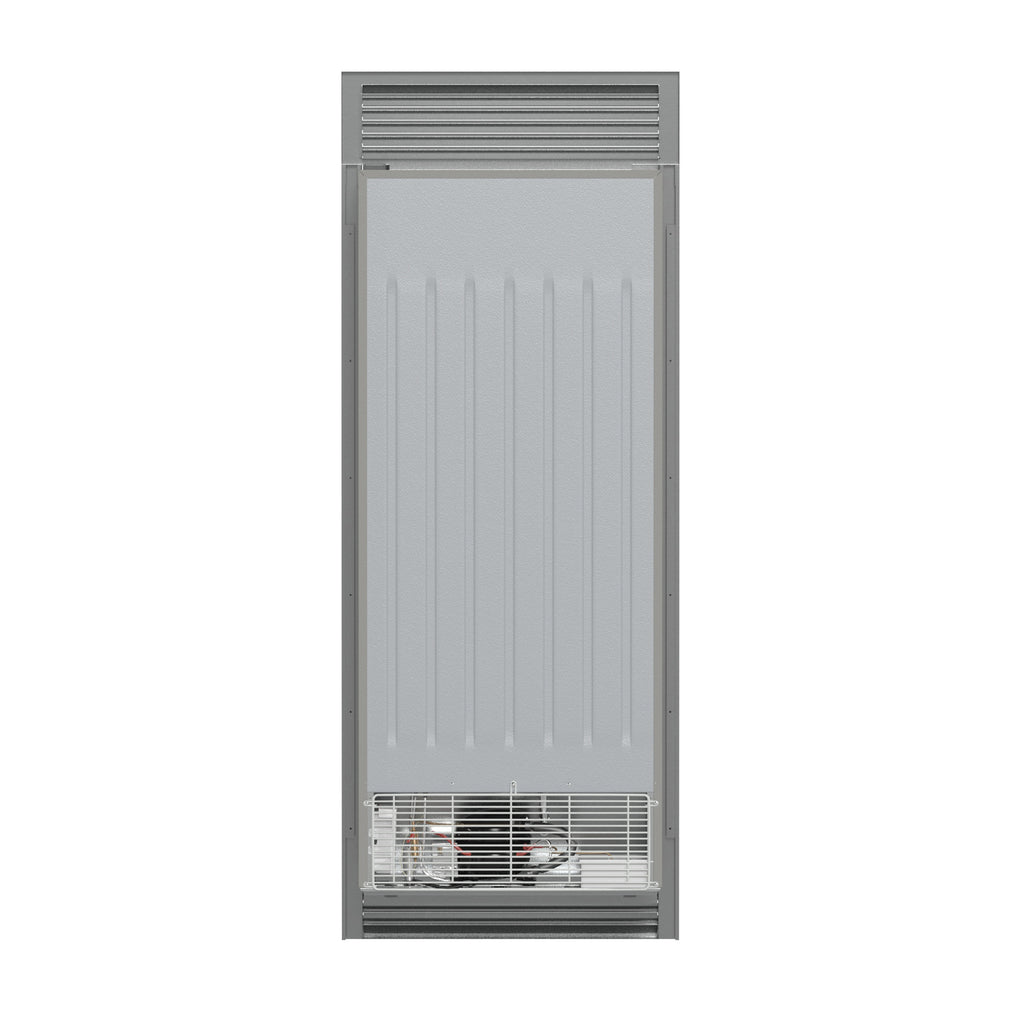 Forno Fortezza 32 Inch Right-Swing Convertible Refrigerator/Freezer with Trim Grill, Stainless Steel, Total No Frost