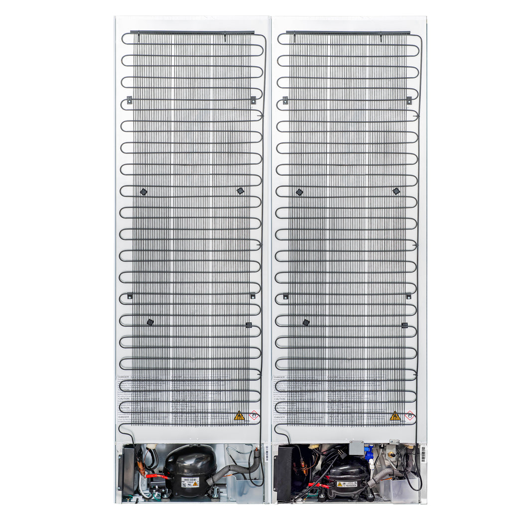 Rivestito 42 Inch Panel Ready Double Bottom Freezer, 16.9 cu. ft., Ice Maker, Total No Frost, Fast Cool & Fast Freeze