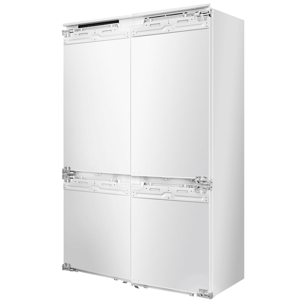 Rivestito 42 Inch Panel Ready Double Bottom Freezer, 16.9 cu. ft., Ice Maker, Total No Frost, Fast Cool & Fast Freeze