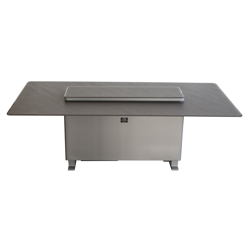 Cinetico Smart Dining Table, Sandstone Black, 5.3 cu.ft fridge and freezer with Bluetooth control
