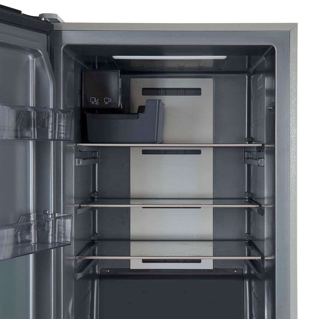 Forno Fortezza 28 Inch Left-Swing Freezer, Stainless Steel with Automatic Ice Maker