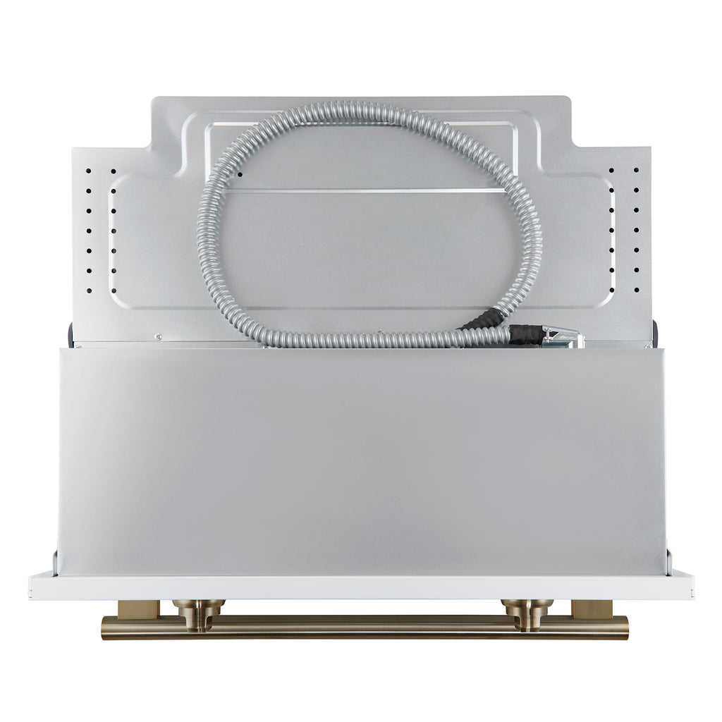 Forno Vomero 30-Inch Wall Oven, White, 5 cu.ft Capacity, 3550 Watts Convection, Mechanical Controls, Manuel Steam Clean