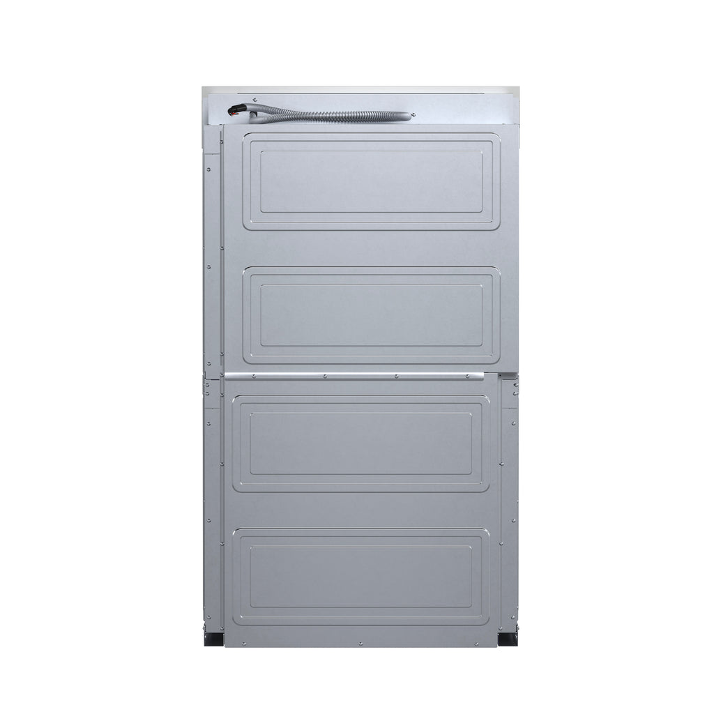 Forno Gallico 30-Inch Electric French Door Double Oven, Stainless Steel, Convection Cooking, Touch Control Panel, Self-Cleaning Function