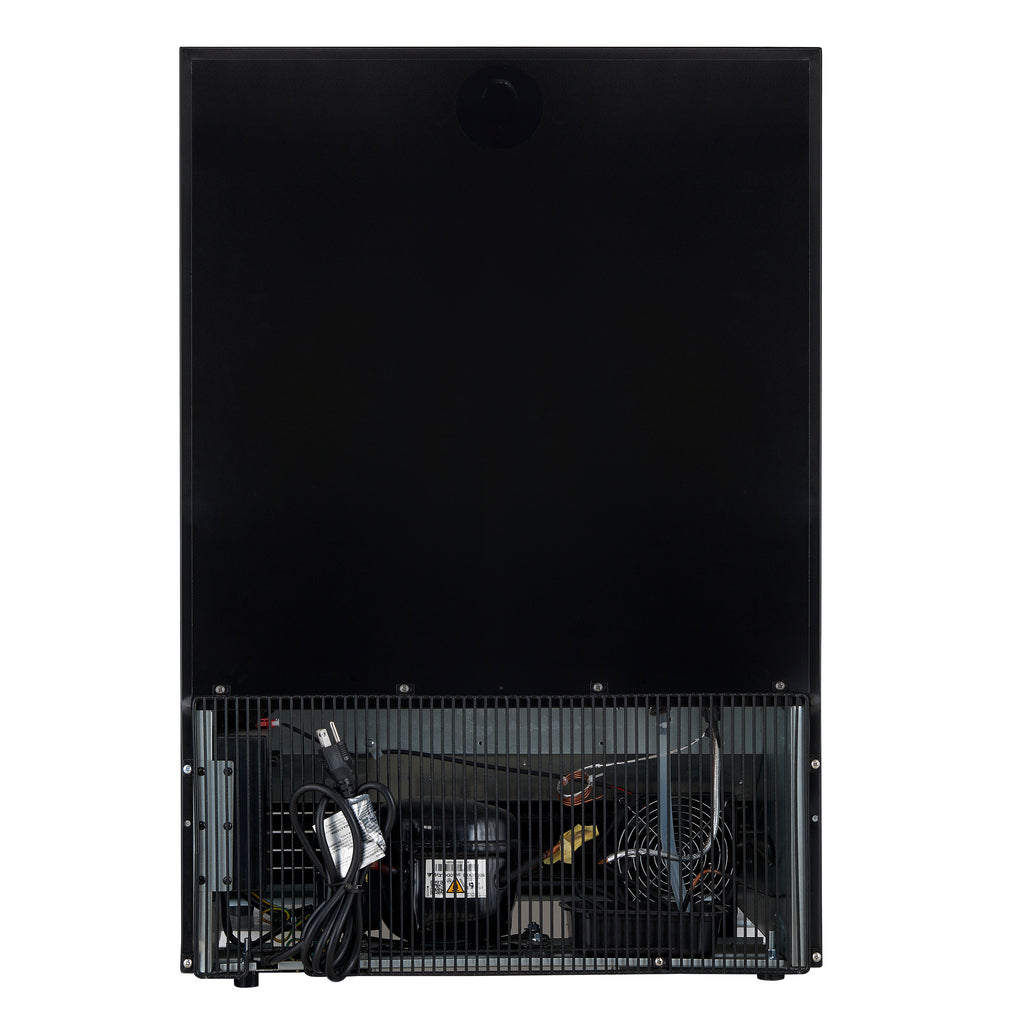 Forno Bacchino 24 Inch Wine Cooler, Stainless Steel, with LED Lighting, Triple Glass Door, 51 Bottle Capacity, Built-In or Freestanding