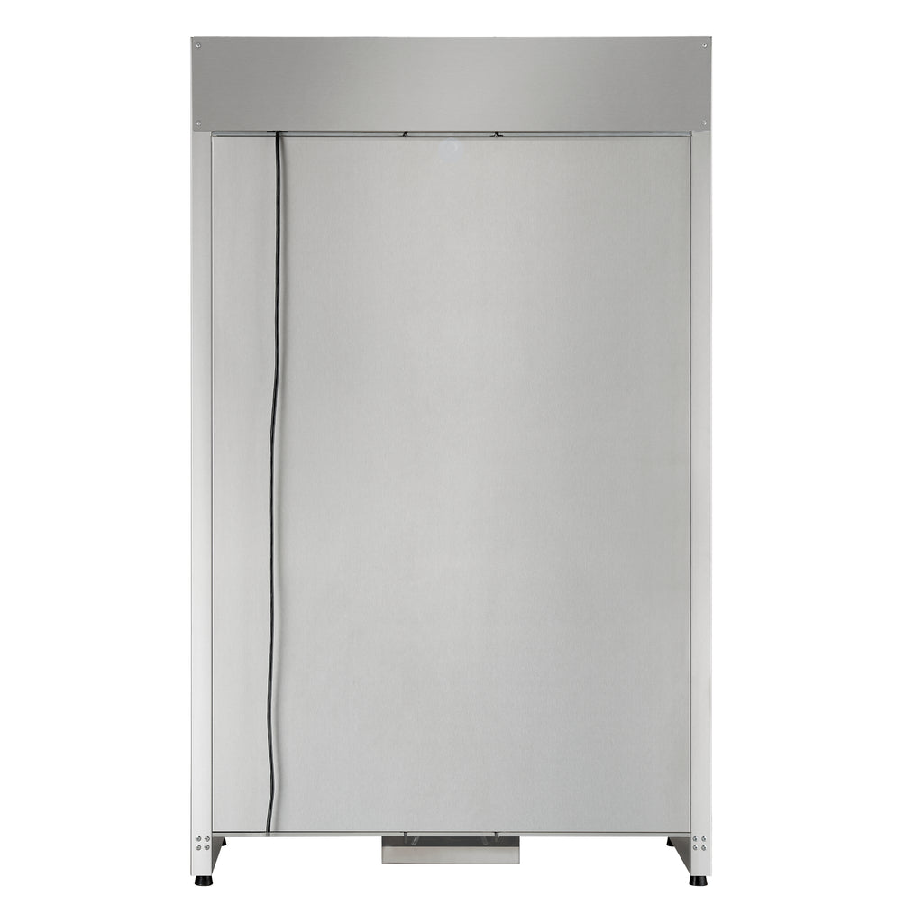 FORNO Abruzzo 48-Inch Dual Zone Wine Cellar, 102 Bottles, 24 cu. ft., Clear Acrylic Holders & Stainless Trim Shelves